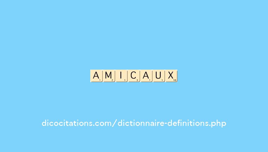 amicaux amicaux