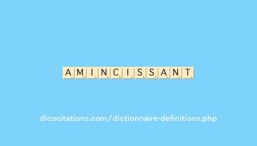 amincissant amincissant
