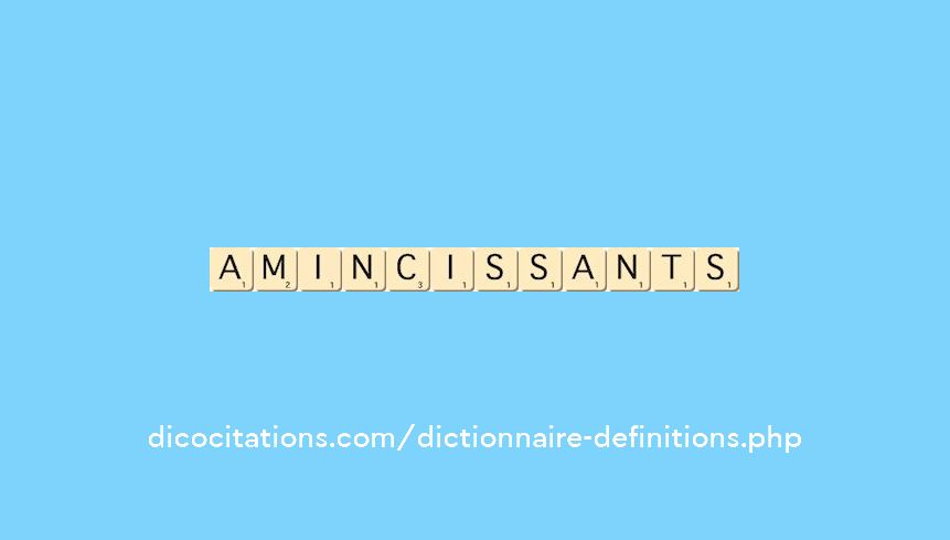amincissants amincissants