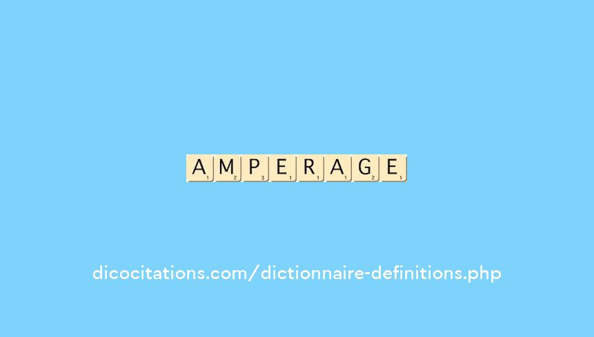amperage amperage