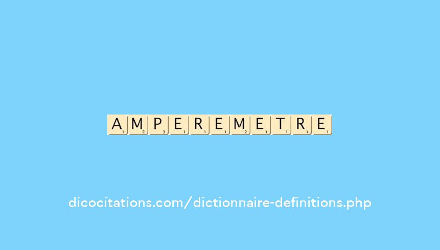 amperemetre amperemetre
