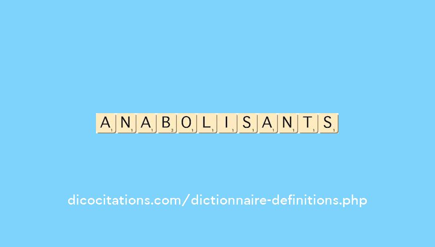 anabolisants anabolisants