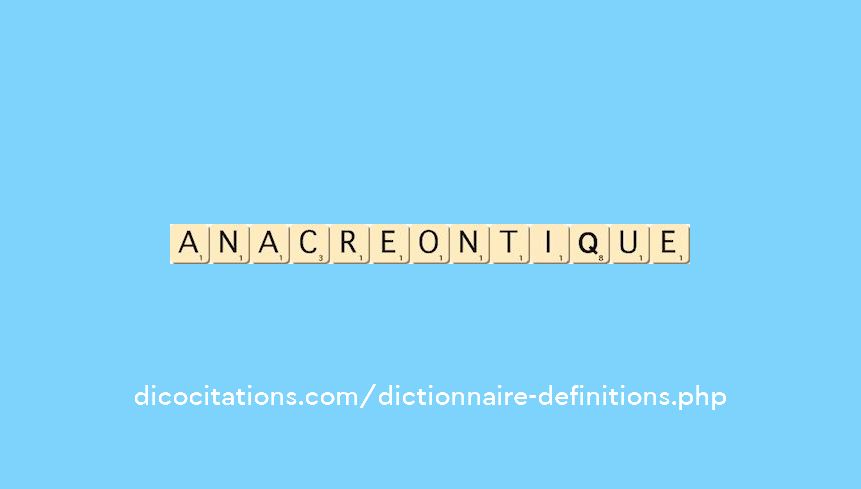 anacreontique