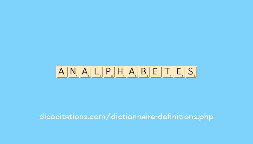 analphabetes