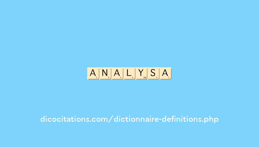 analysa analysa
