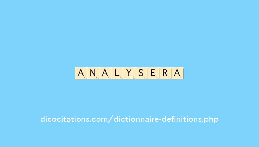 analysera analysera