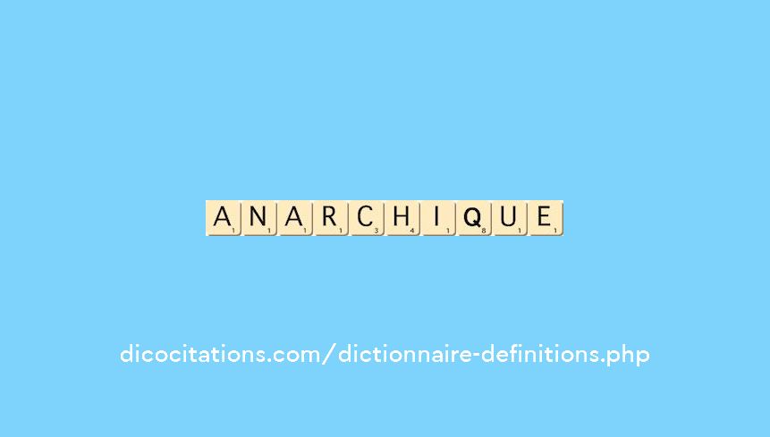 anarchique