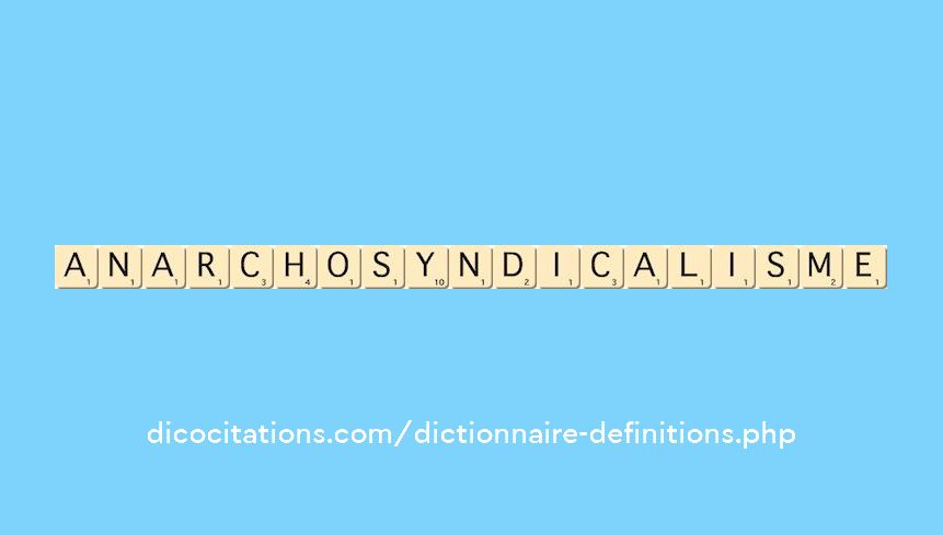 anarcho-syndicalisme