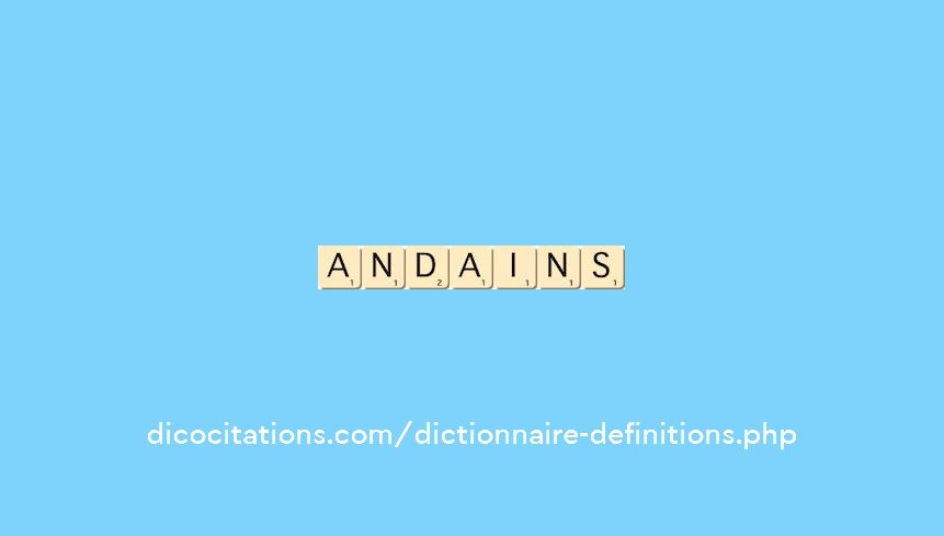 andains andains