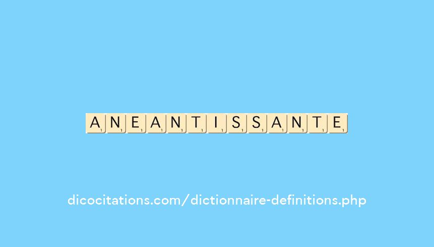 aneantissante aneantissante