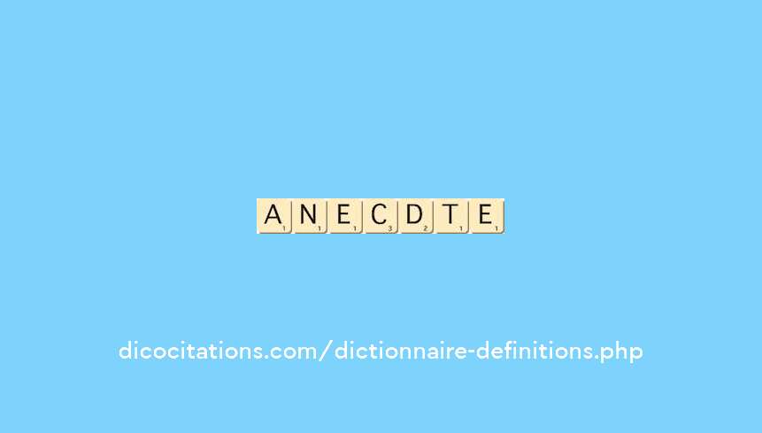 anecdote
