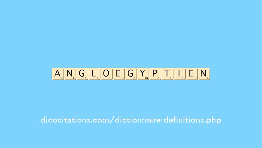 anglo-egyptien anglo-egyptien