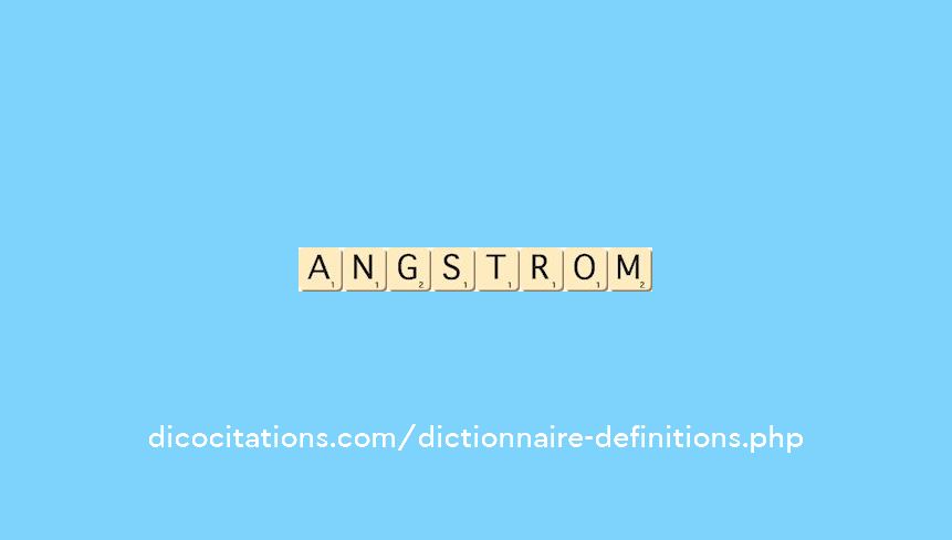 angstrom
