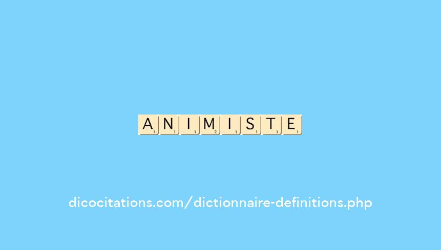 animiste animiste