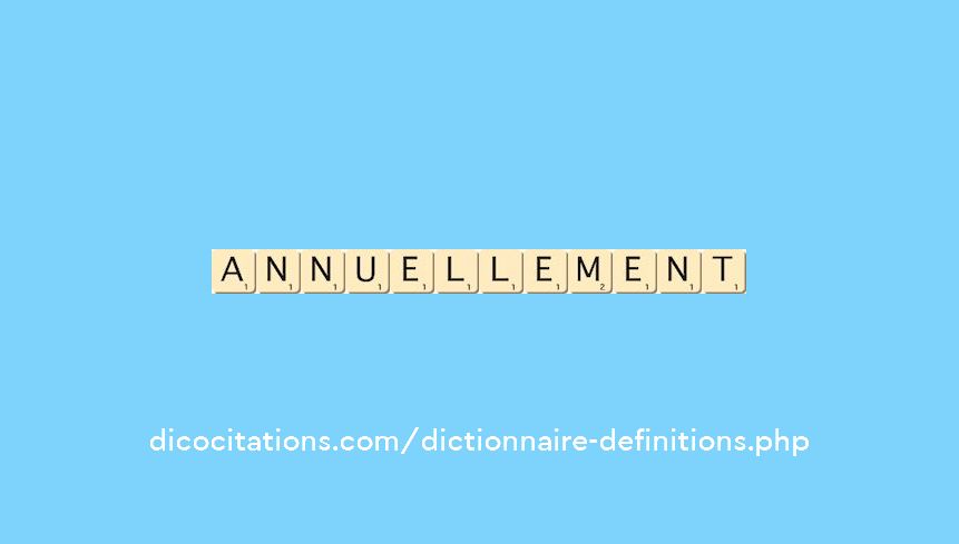 annuellement