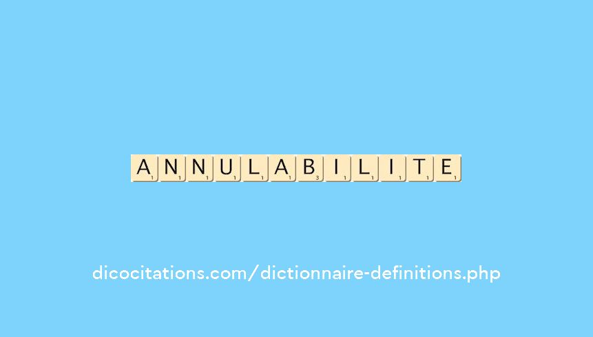 annulabilite