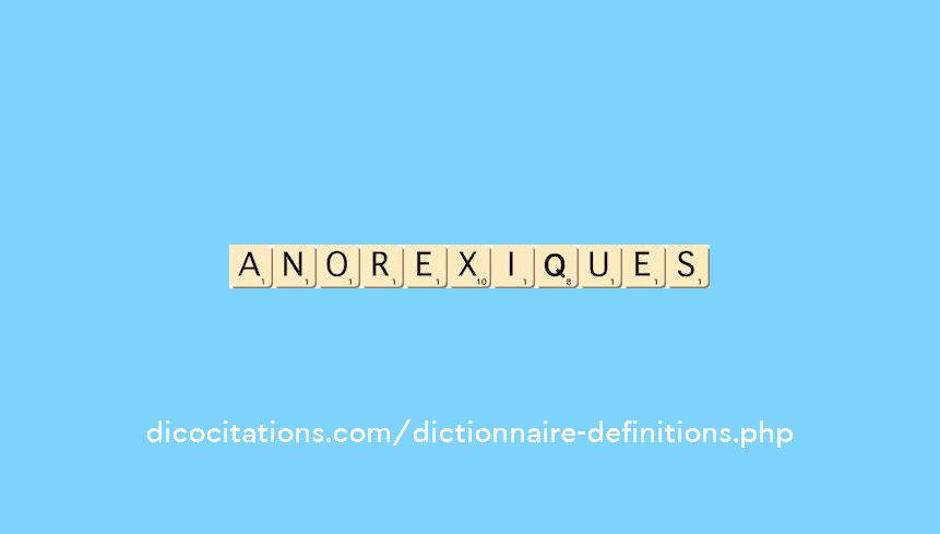 anorexiques anorexiques