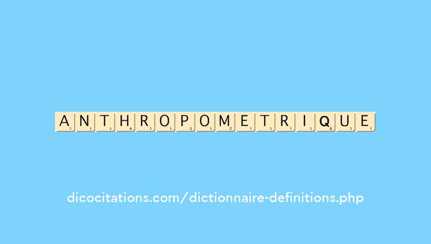 anthropometrique anthropometrique