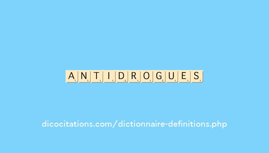 anti-drogues