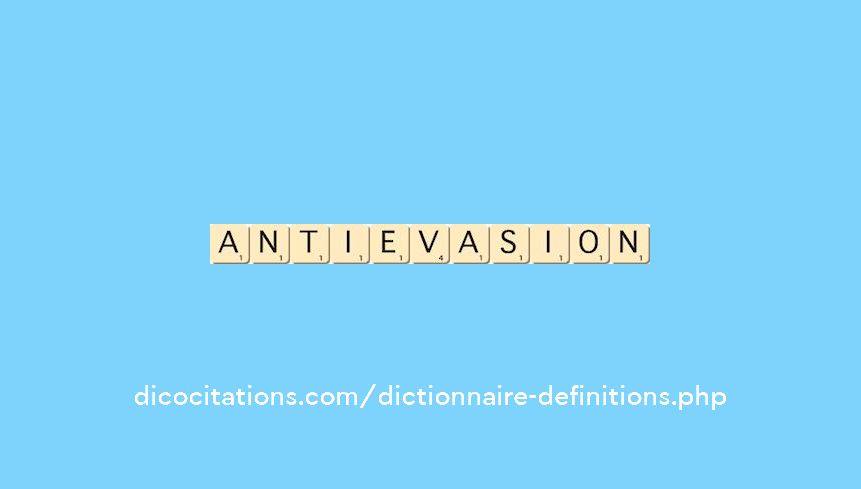 anti-evasion anti-evasion