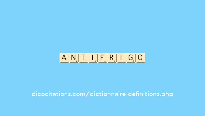 anti-frigo anti-frigo