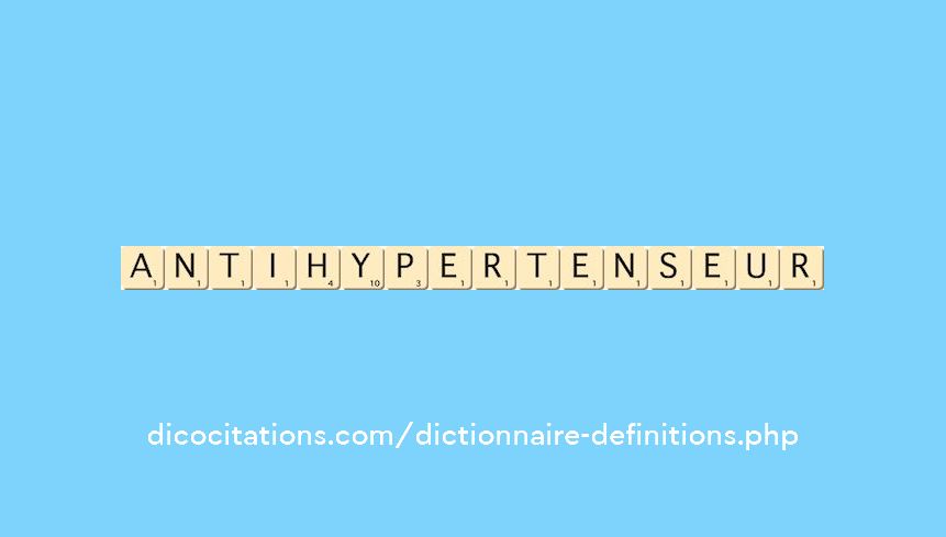 anti-hypertenseur