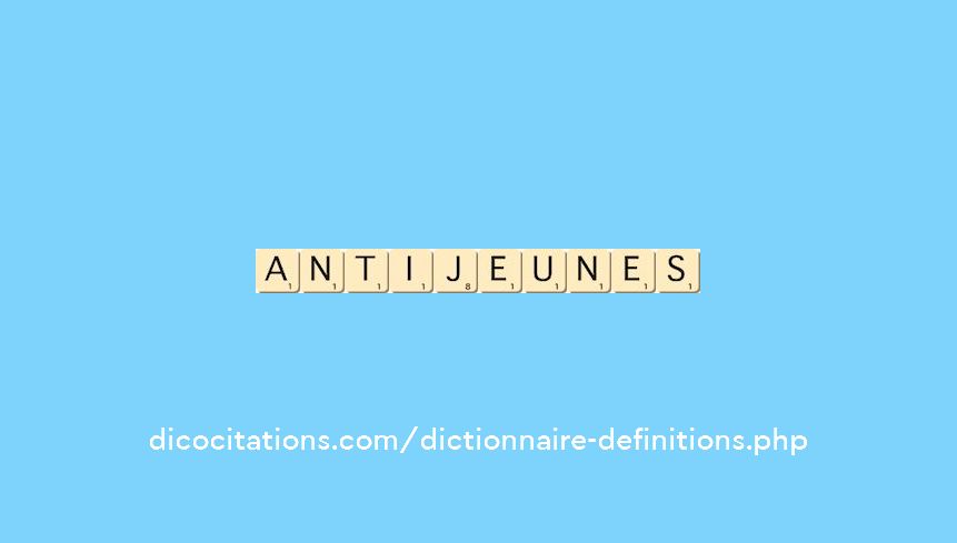 anti-jeunes