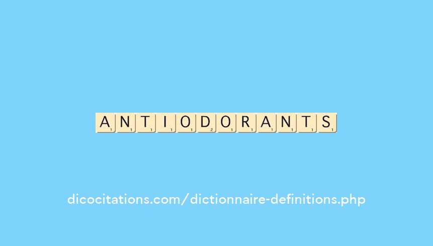 anti-odorants anti-odorants