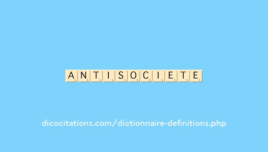 anti-societe