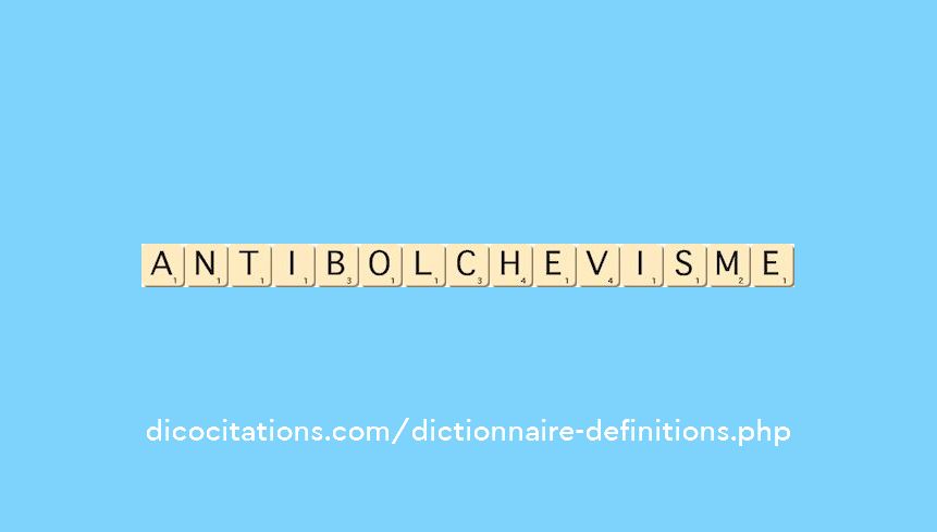 antibolchevisme antibolchevisme