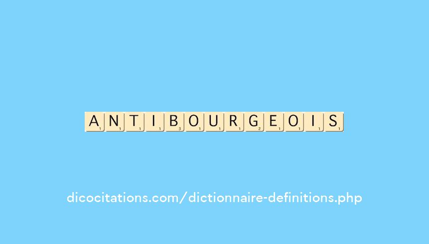 antibourgeois antibourgeois