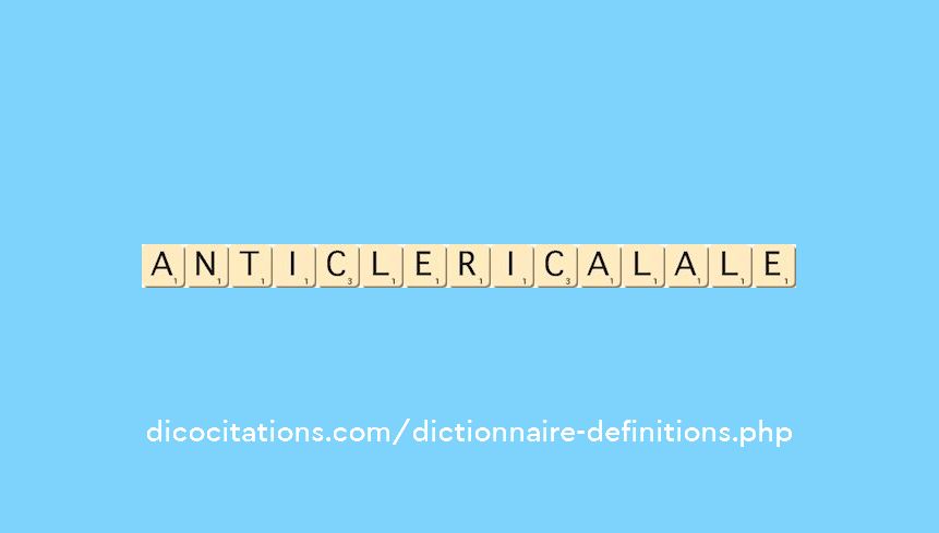 anticlerical--ale