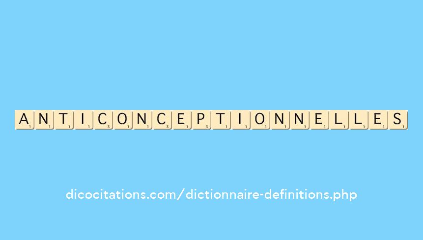anticonceptionnelles