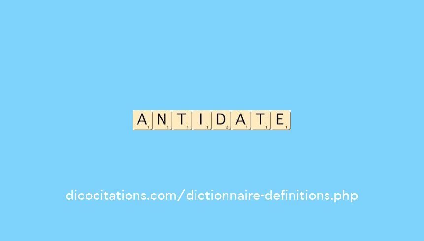 antidate