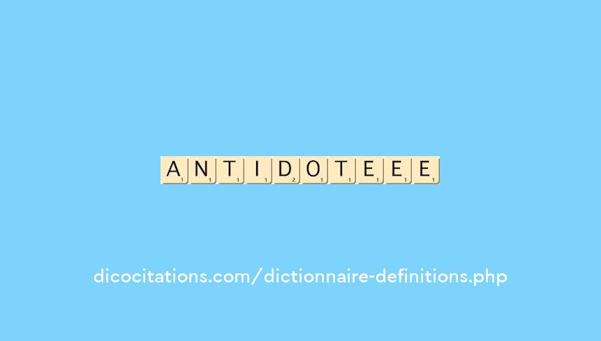 antidote--ee