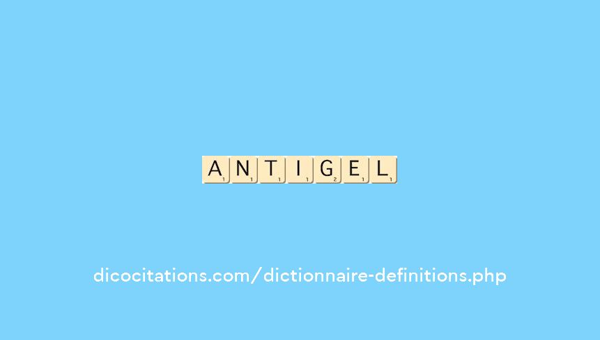 antigel antigel