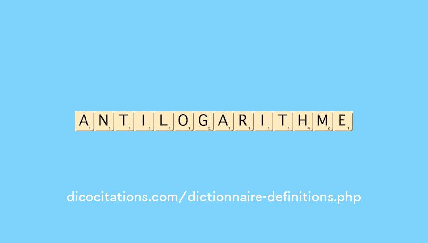 antilogarithme