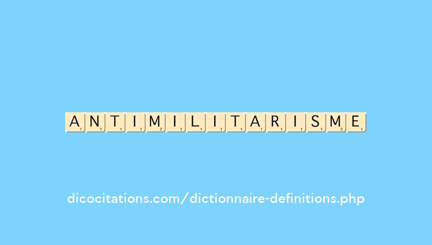 antimilitarisme
