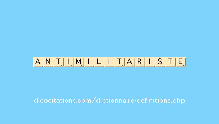 antimilitariste antimilitariste