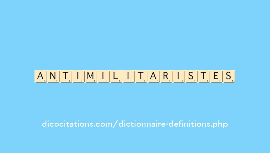 antimilitaristes antimilitaristes