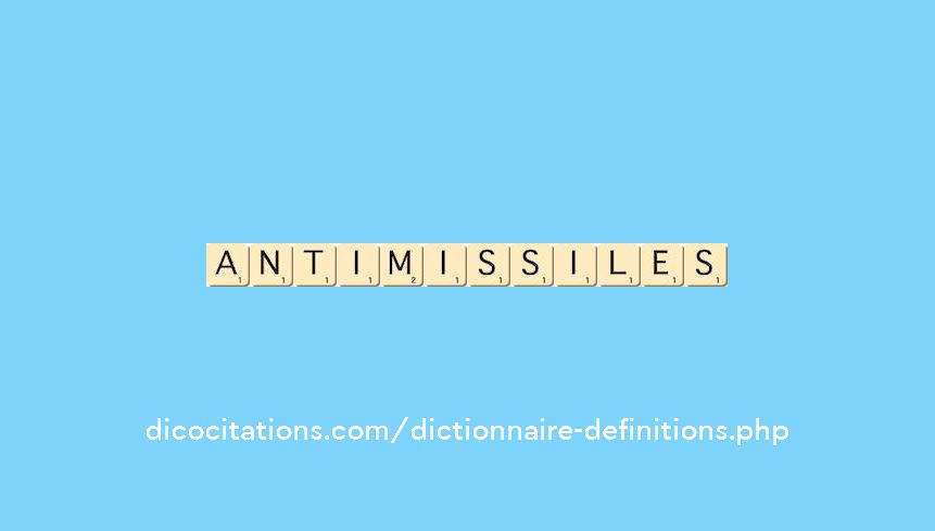 antimissiles antimissiles