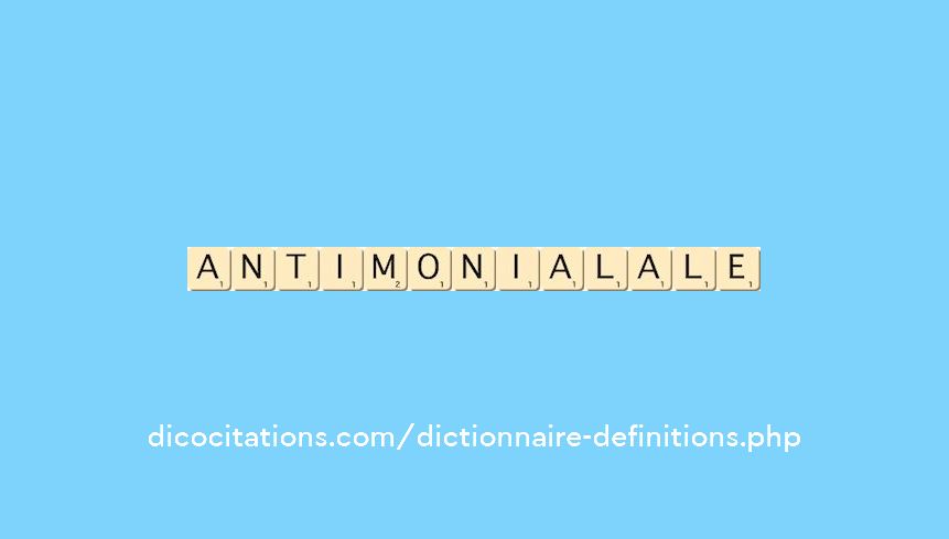 antimonial--ale