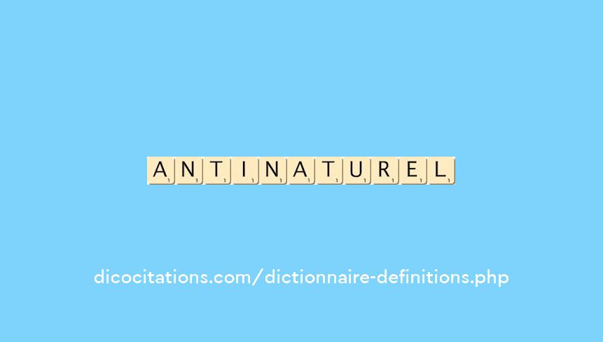antinaturel antinaturel