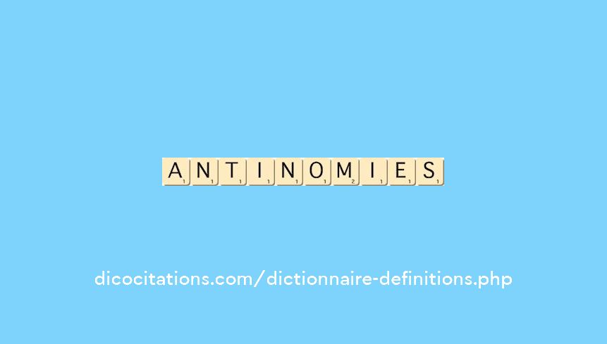antinomies antinomies