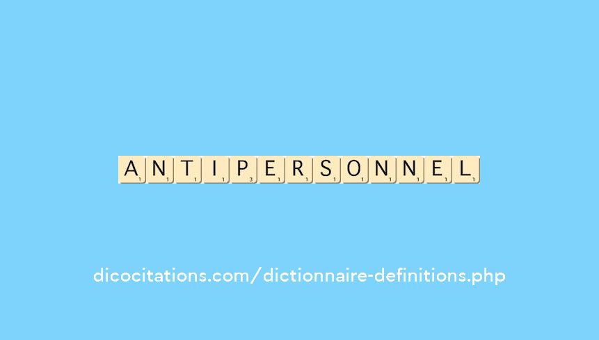 antipersonnel antipersonnel