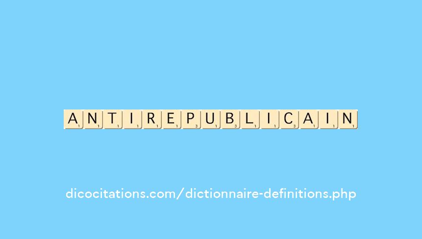 antirepublicain