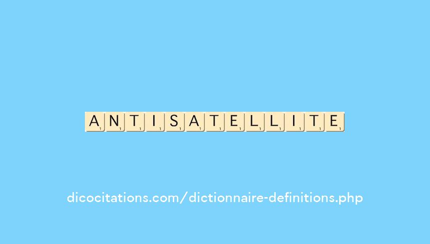 antisatellite antisatellite