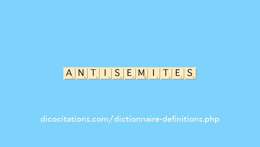 antisemites antisemites
