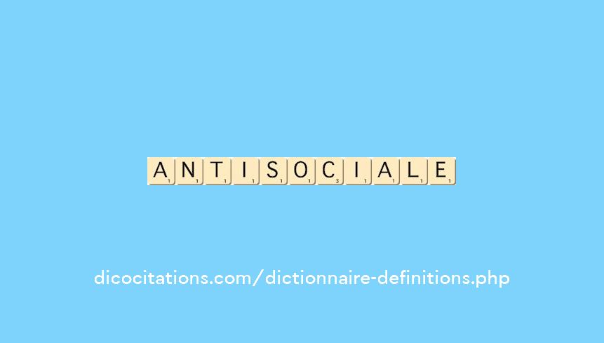 antisociale antisociale