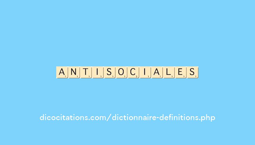 antisociales antisociales